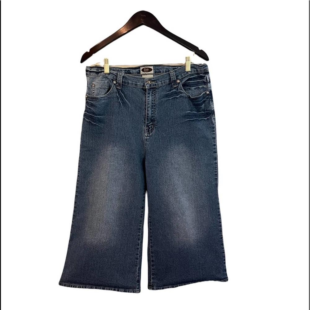 Elite Jeans Junior wide leg capri jeans